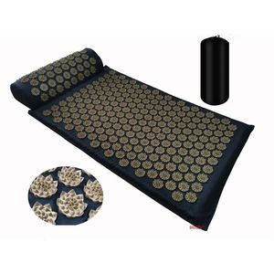 Massager Cushion Shakti Mat Yoga Acupressure Relieve Stress Back Body Pain Spike Acupuncture 220627295M