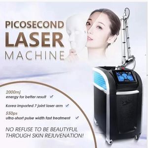 2023 Tatuering Borttagning Picosekund Laser Kolskalning Q Switched ND Yag 532nm 1064nm 755nm Laserpigmentering Tatuering Borttagning Maskin Freackles Borttagning Beuty Machine