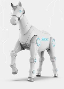 로봇 다기능 전기/RC 동물 말 장난감 스마트 다기능 램프 조명 유니콘 터치 감지 과학 장난감 모델 Macchina Telecomandata 어린이 장난감