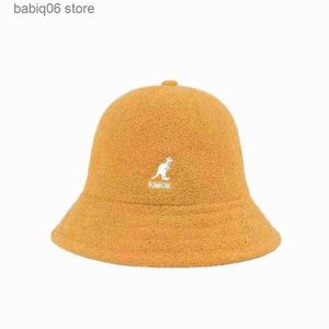 Beanie/Kafatası Kapakları Kanguru Kangol Balıkçı Şapkası Güneş Şapkası Güneş Koruyucu Nakış Havlu Malzemesi 3 Boyutlar 13 Renk Japon Ins Süper Ateş Şapkası X220214 T230910