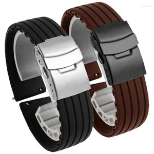 Cinturini per orologi 18mm 20mm 22mm 24mm cinturino in silicone per uomo donna Sport braccialetto a sgancio rapido cinturino in gomma di ricambio accessori