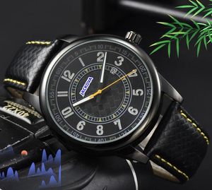 Relógios de luxo com design de três pinos Relógio clássico com movimento de quartzo Relógio de número digital de alta qualidade Conjunto automático de data Auger Time Relógio com espelho de safira Montre de luxe