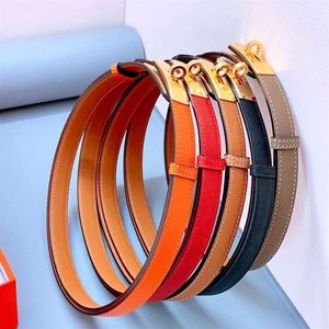 Populärt varumärke Jewerlry äkta läderbälte armband för kvinnor rostfritt stål armband232t
