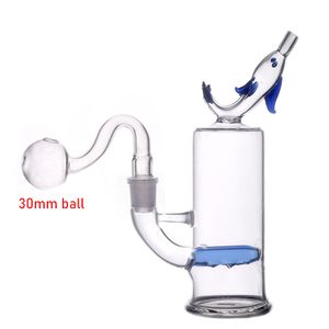 1pcs 14mm dişi nargile cam beher bong alt kül yakalayıcı bongs yunus dudak başlık dab teçhizat su boruları bongs ile büyük boy erkek cam yağ briper boru