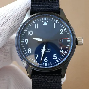 Original EditionBox IWC Pilot IW327010 V7 01 Factory Mark XVIII AAAAA 5A KVALITETSKAV 40 mm lädermens automatisk mekanisk 2892 Bandrörelse med gåva 1L64F