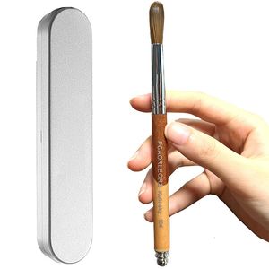 Nail Brushes UsiDaer Acrylic Brush Kolinsky Wooden Handle And Natural Hair Crystal Carving Tool With Metal End For Art Drawing 230909