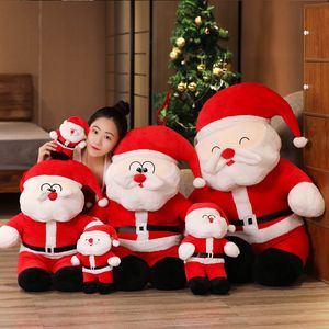 35cm新しいサンタクロースぬいぐるみ人形クリスマス装飾ぬいぐるみぬいぐるみ子供のクリスマスギフト豪華なおもちゃ無料アップ