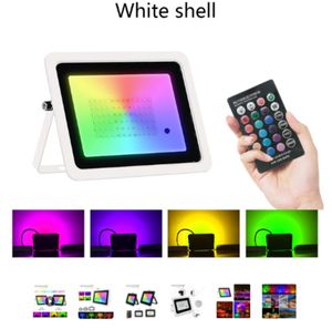 RGB LED Teklif Işığı AC220V/110V 20W 30W 50W 100W Reflektör Projektör Sel Işık Spot IP68 Açık Bahçe Peyzaj Aydınlatma