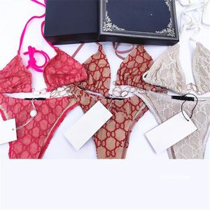 Reggiseni sexy in pizzo Set lettera intera Jacquard Lingerie da donna 5 colori Reggiseno a catena più recente regalo per la moglie Fascino Biancheria intima242l