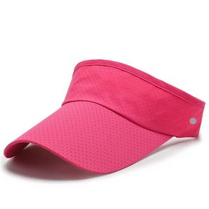 LL Cappelli da baseball per esterni Visiere per yoga Cappello da sole traforato ad asciugatura rapida Moda per il tempo libero per berretto sportivo Strapback288W