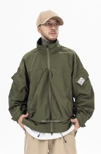 2023 outono/inverno design funcional à prova dwaterproof água carga casaco casual versátil ampla pinho montanha náilon malha casaco jaqueta