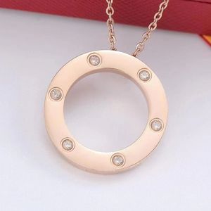 pendants necklace chain pendant necklace for women and men high fashion item non-allergic simple one circle personality jewelry daily outfit accessories