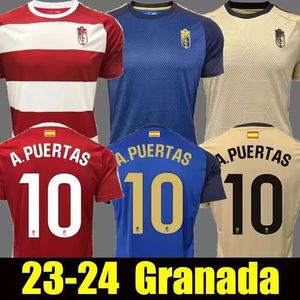 23 24 Granada CF Jersey Street A Door 25 Weissman Soro Uzuni 20 Vallejo Tshirt 2023 2024 Hem och bort tredje fotbollströja