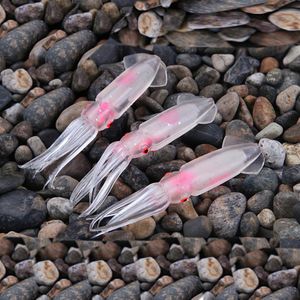 20 pçs / lote Iscas de lula de pesca Soft Trulinoya Isca de pesca macia Isca de pesca de mar Squid Jigs Isca artificial Soft Lures2645