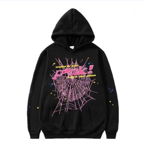 312 597 Puff Print Sp5der Young Thug 555555 Angel Hoodie Men Women High Quality Heavy Fabric Spider Web Sweatshirts Pul