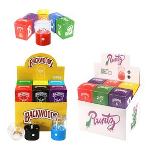 Runty Backwoods Mini Electric Herb Grinder Smoking Accessories USB Rechargeable 50mm Electronic Toabcco Smasher Dry Crusher Runtz Display Box