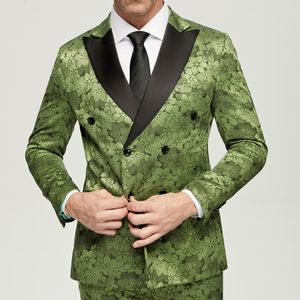 Mäns kostymer Blazers Senaste Design Man's Jacket Pants Double Breasted Lapel Men Terno Masculino Tuxedo Groom Wedding Prom Party 230909