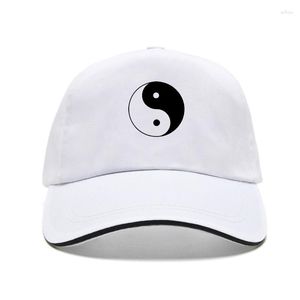 ボールキャップYing Yang Yang Chineseシンボル野球帽は調整可能な色のJurneyプリントビルハット