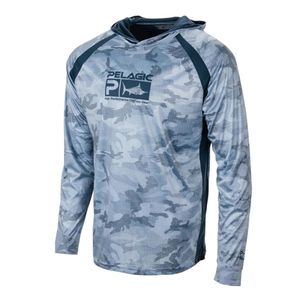 Utomhus T-shirts Pelagic Gear Men's Fishing Hooded Shirts High Performance Clothing Roupa de Pesca Masculina Camisa Hoodie To210j