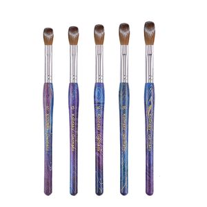 Nail Brushes 100 Pure Kolinsky Acrylic Brush UV Gel Carving Pen Liquid Powder DIY Drawing Crimped Wood Art 1018 230909