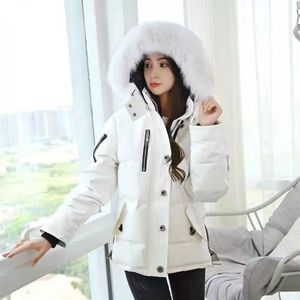 Men's and Women's Mooses Puffer Jacket Knuckles Down Jacket Parkas Winter Waterproof White Duck Coat Cloak Fashion Couples Casual Version to