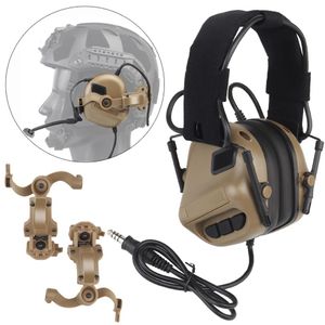Noise Cancelling Shooting Tactical Headset Military Hunting Headphones for FAST Helmet OPS Wendy MLOK
