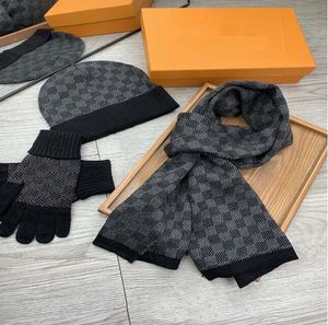 Hattar halsdukar handskar sätter högkvalitativa modedesigner beanie hatt halsduk sätter femmes scadroet set hiver chaud chapeaauxet foulards chapeau de bonnet pour hommes