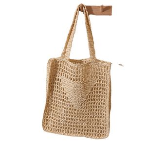 Borsa firmata Borsa a tracolla da spiaggia Moda Mesh Borse per la spesa in tessuto cavo sofe color lady beach Autunno casual Borse per la spesa più grandi Borsa a tracolla in paglia 1bg393