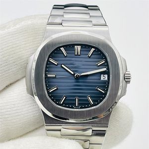 Мужские часы Автоматические механические часы 40 мм Водонепроницаемые деловые наручные часы Montre De Luxe Подарки Наручные часы Синий циферблат287u