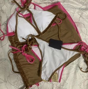 Женские бикини Veet, дизайнерские стринги, брендовая мода, комплекты микро-бикини из трех частей, сексуальный купальник, юбка, купальники, пляжная одежда с биркой XL Biquinis Fem