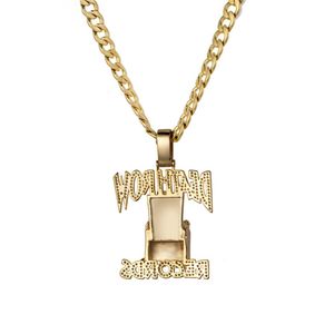 New Death Row Pendant Hip Hop TUPAC zircon Necklace Fashion Accessories For Men And Wome273r