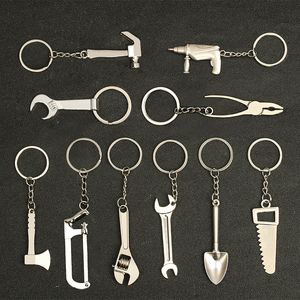 Neuheit Mini-Schaufel-Schlüsselanhänger, Mann, Frau, Mini-Schlüsselanhänger, kreativer Stil, Schaufel, Ker-Ring, Nachahmungswerkzeug, Schlüsselbund, verstellbarer Schraubenschlüssel, Schlüsselbund, Metallanhänger