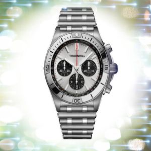 Czyste fabryczne zegarki ze stali nierdzewnej 42 mm kwarc Chronograf Mężczyzna Lumious Business Switzerland