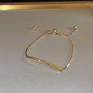 Strand Austyn 2023 Fashion Trend Unique Design Elegant Delicate Geometric Letter Pull Bracelet Women Jewelry Wedding Party Premium