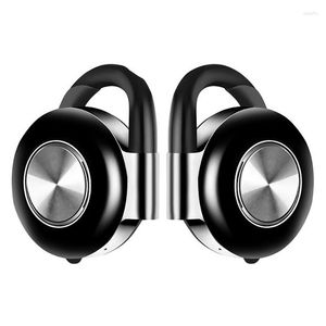 Fone de ouvido Bluetooth 5.0 sem fio binaural estéreo esportivo pendurado ouvido V5