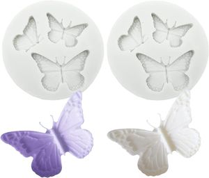 蝶のシリコーン型、ミニバタフライフォンダンケーキチョコレートキャンディーカップケーキケーキトッパーデコレーション1224650のためのベーキング型