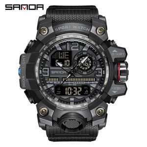 Oglądaj Waterproof Sports Watchs Style Style Sh-Shock Analog kwarcowe cyfrowe zegarki 228c