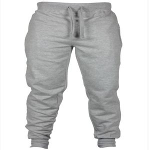 Homens chinos magros joggers esportes outono primavera longo harem calças casuais cor sólida hombres de pantalones2677