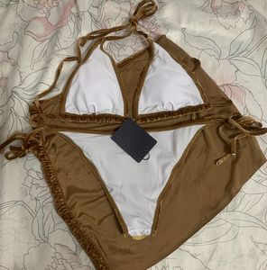 Velvet Moda Bikinis Tasarımcısı Thong Biquini Marka Brezilyalı Mikro Üç Parçalar Bikini Setleri Seksi Mayolar S-XL Mayo Tag Biquinis Kadın Maillot de Bain