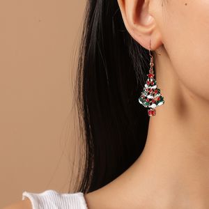 Creative Christmas Tree Earrings For Women Girls Female New Fashion Alloy Earring Jewelry Happy New Year Festival Party Gifts Wholesale YME093