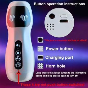 Sex Toy Massager Pusssy Male Masturbator Vibrator Toys Sucking Masturbation Cup for Men Pussy Vagina Penis Man Oral 18