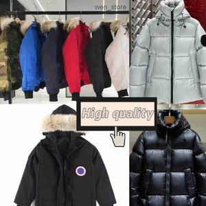 Kanada herr parka kanda gåsjacka designer down jacka canada good jacka stil män downs gåsjacka rockar broderi vit anka outkläder kanadensiska gås 2azl