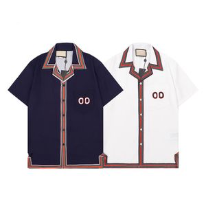 Men camisas de grife de designer de verão camisetas casuais de manga de moda de polos soltos estilo praia tshirts respiráveis camisetas roupas 17 cores 232p