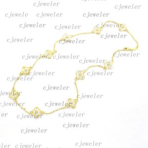 Fashion necklace Four-leaf Flower Elegant ten flower clover classic vc necklace for women jewelry pendant high-quality 30 color gi3125