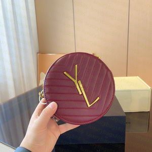 Luksurys designerka torebki torebki damskie projektanty portfela torby na ramię oryginalne skórzane uchwyty na karty okrągłe ciasto paszte