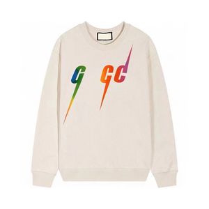 Hoodies Sweatshirts Men's Designer Hoodie Men GU Casual V-ringen Lång ärm GG Fashion Letter Guccs Lightning Printing Men's Par Clothing 4v7m