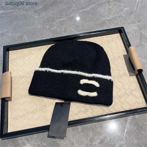 Beanie/Skull CapsデザイナーWAME WINTER MENS WINDPROOF BEANIE CAID HATS 2 COLORS T230910のためのウォームニットハット