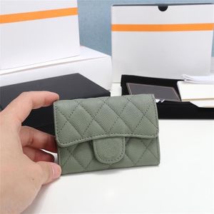 KVALITET GENTERLÄGGARE LÄDER MENS PALLET MED BOX Luxurys Designers Wallet Womens Wallet Purese Credit Card Holder Passport H2144