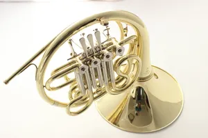 Högkvalitativ Japan YHR-668D BB/F Double Row Four-Keys French Horn Bell Clear Lacquer Finish Musikinstrument med fodral