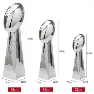 SUPER B owl Resin Trophy American Football League Cup Vince L ombardi Trophy 9''24cm 13''34cm Full size 22265G